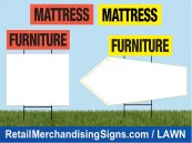 Sale Sign Toppers FURNITURE MATTRESS for Outdoor Yard Lawn Signs and stand
